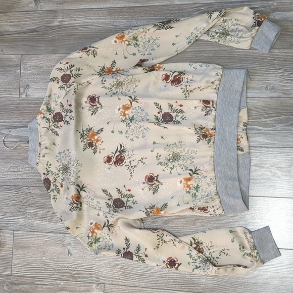 Vero Moda Floral Printed Satin Bomber Jacket S - Picture 7 of 7